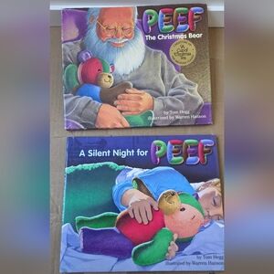 2 Books A Silent Night for PEEF Tje Christmas Bear